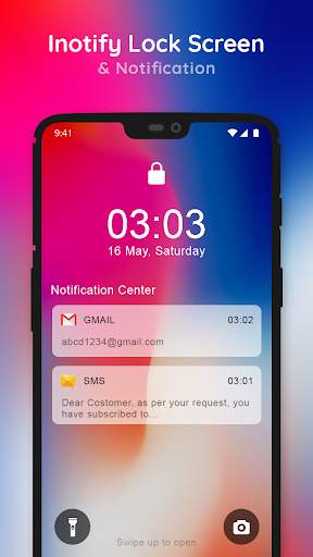 iNotify, Screen lock and Control Center 3 تصوير الشاشة