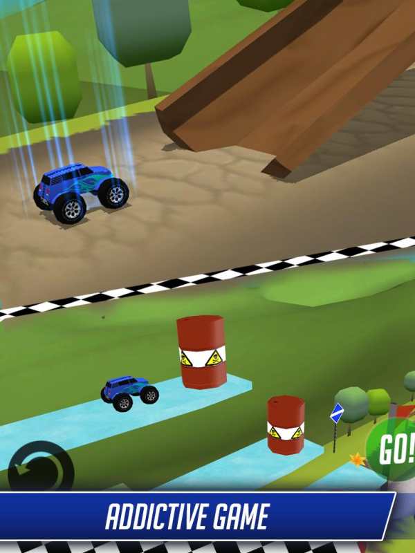 Monster Car Stunts Racing screenshot 1