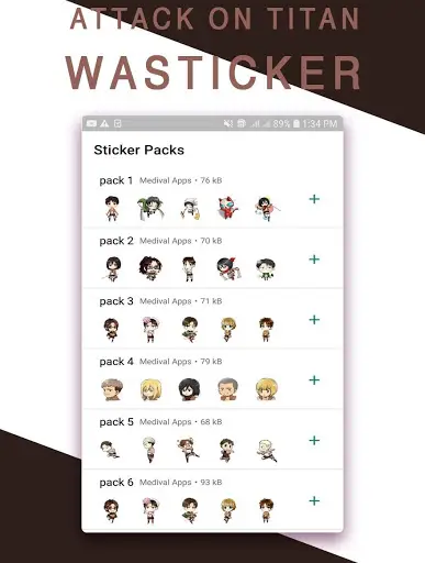 Attack On Titan (AOT) WASticker screenshot 2