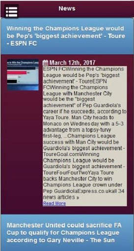 News for Champions League screenshot 2