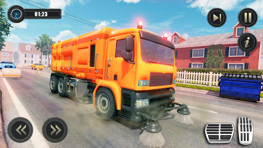 Garbage Clean Truck Driver Sim screenshot 3