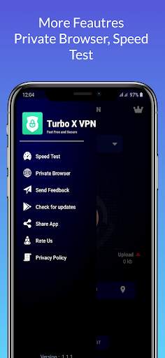 Turbo-X VPN - Free, VPN Fast-Secure Master VPN screenshot 8