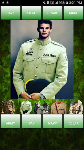 Pakistan Army Uniform Editor 2017 : Suit Changer screenshot 3