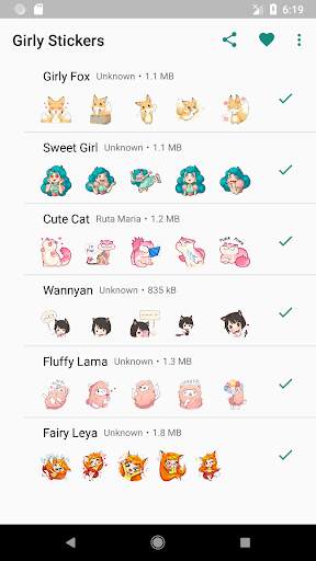 New WAStickerApps 😍 Girly Stickers For WhatsApp screenshot 1
