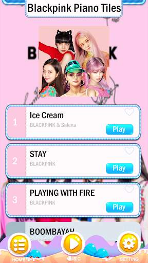 Ice Cream BlackPink & Selena Piano Tiles screenshot 2