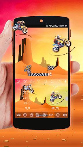 Emoji Keyboard of Bicycle Game screenshot 4