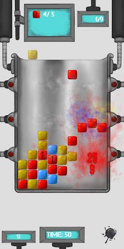 Suction Paint Labs: Match 3 Physics Block Game screenshot 1