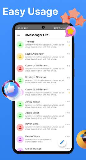 Messages Home - Messenger SMS screenshot 3
