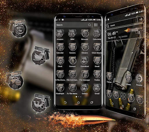 Gun Bullet Launcher Theme screenshot 2