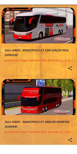 Skins World Bus Driving  Simulator screenshot 1