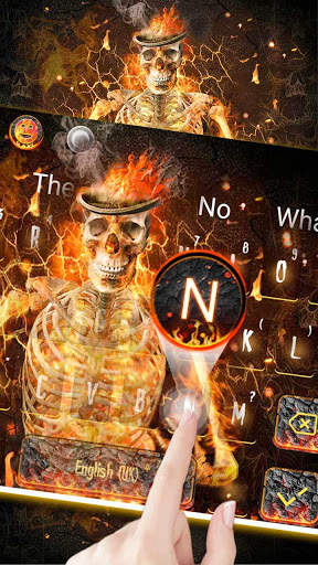 Fire Skull Keyboard screenshot 2