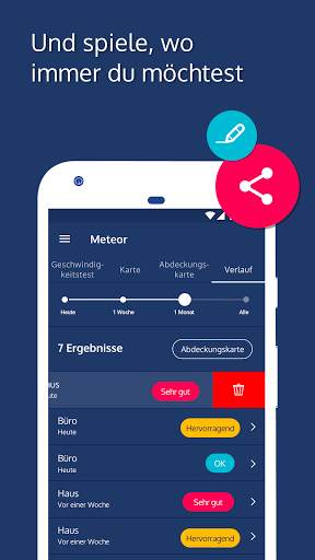 Meteor Geschwindigkeitstest screenshot 5
