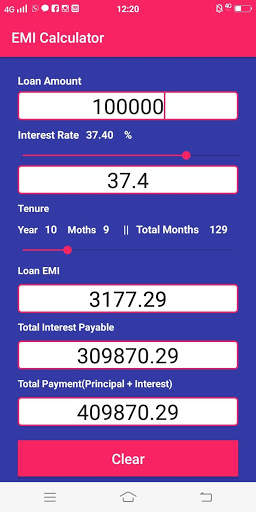 EMI Calculator screenshot 3