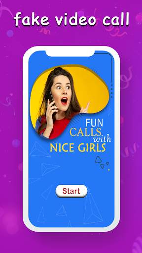 Fake Video Call - Feel Girlfriend Call скриншот 1