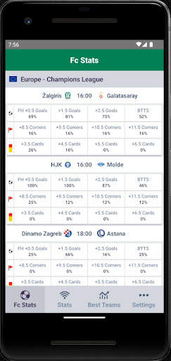FcStats InPlay Football Alerts screenshot 1