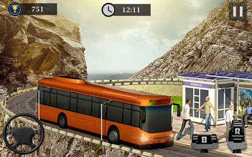 Uphill Off Road Bus Driving Simulator - Bus Games screenshot 3
