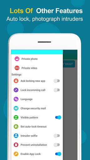 App Lock: Secure sensitive Apps, images, videos 6 تصوير الشاشة