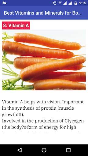 Best Vitamins and Minerals for Body Builders screenshot 4