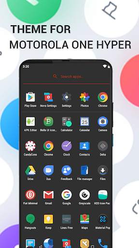 Launcher theme for Motorola One Hyper screenshot 3