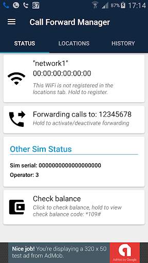 Automatic Call Forwarding screenshot 1