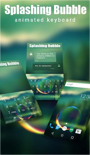 Splashing Bubble Keyboard स्क्रीनशॉट 1