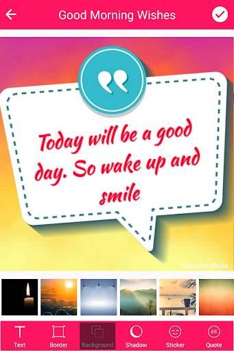 Good Morning Quotes Maker : dp maker screenshot 3
