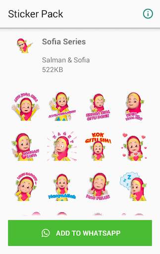 WAStickerApps Imut - Salman & Sofia screenshot 1