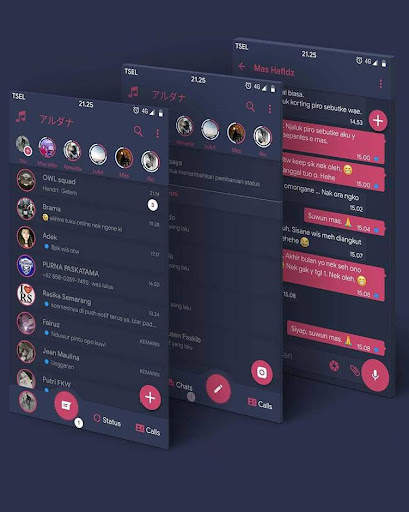 Tema Chat dan Wallpaper screenshot 1