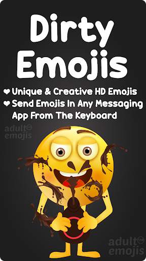 Dirty Emoji Sticker Keyboard स्क्रीनशॉट 1
