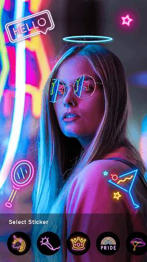 Neon Light Photo Editor screenshot 2