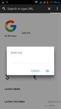 4G Browser screenshot 1