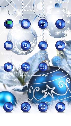 Blue shine ball APUS launcher theme & HD wallpaper screenshot 5