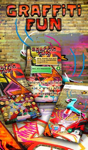 Graffiti Fun Animated Keyboard screenshot 1
