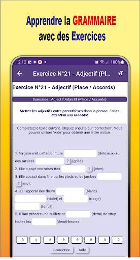 Grammaire Français   Exercices screenshot 4