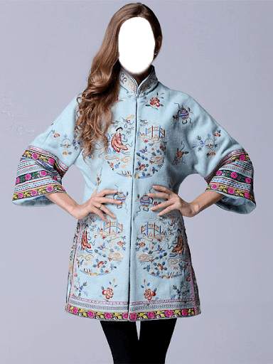 Embroided Winter Women Coat screenshot 2