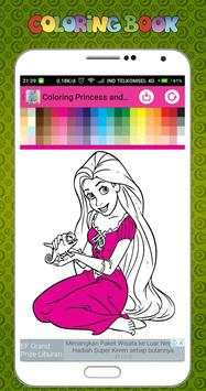 New Coloring Games Princess and Unicorn screenshot 2