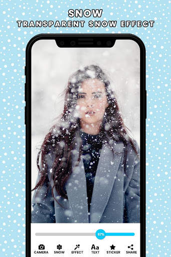 Snow Photo Editor - Colorful Snow 2 تصوير الشاشة
