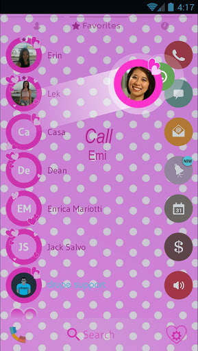 Love Hearts Dialer Theme screenshot 5