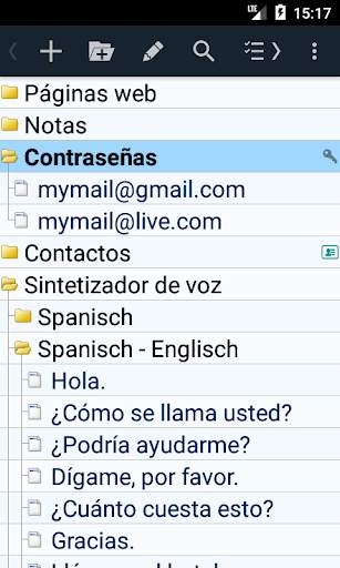 Cuaderno jerárquicos de notas screenshot 2