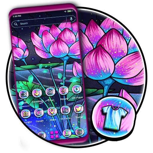 Lotus Mat Painting Launcher Theme 1.0