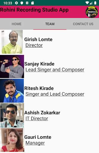 Rohini Recording Studio App 5 تصوير الشاشة