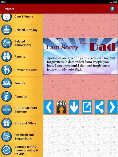 Sorry Cards & Picture Messages screenshot 18