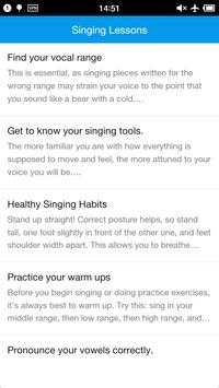 Singing Lessons For Beginner screenshot 1