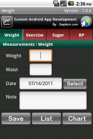 My Health screenshot 1