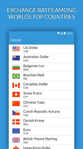 Currency Converter - live foreign exchange rates screenshot 2