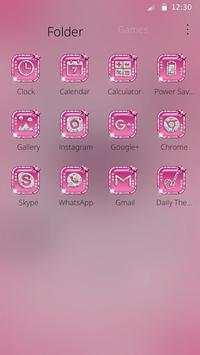 Love Pink heart theme screenshot 6