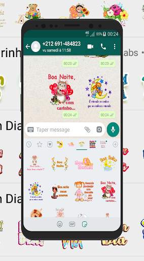 Figurinhas de Bom Dia e Boa Noite- WAStickerApps screenshot 7