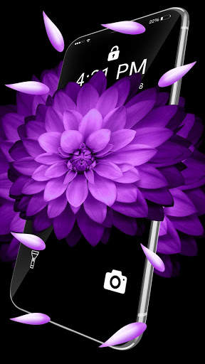 Purple Flower APUS live wallpaper screenshot 2