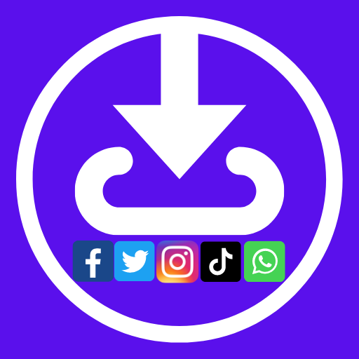 Multi Social Downloader - Video Downloader App आइकन