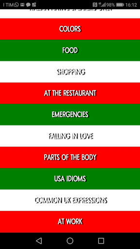 English to Italian Common Phrases скриншот 2